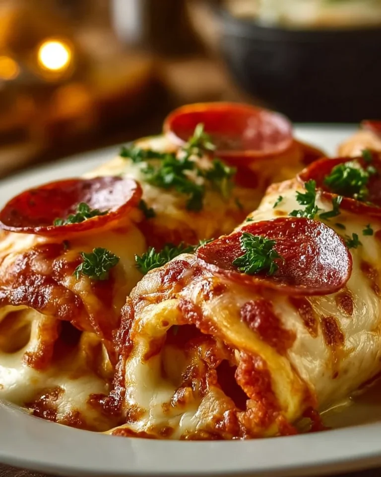 Cheesy pepperoni pizza roll-ups on a wooden cutting board