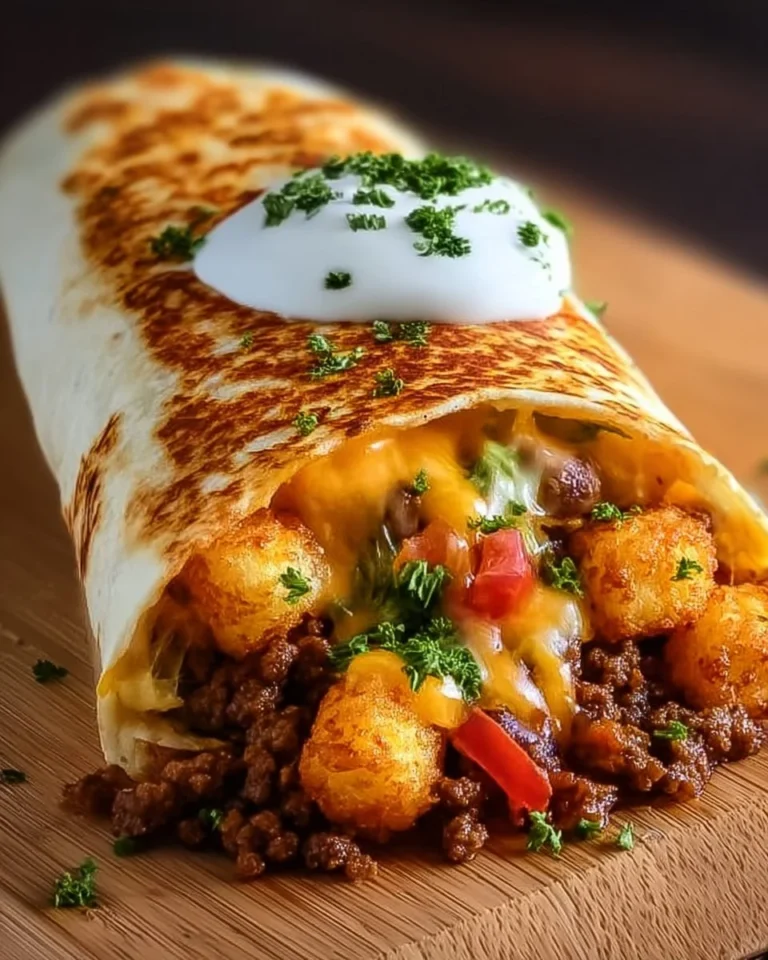 Cheesy potato burritos filled with flavorful ingredients wrapped in a soft tortilla.