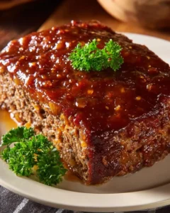 Delicious Cracker Barrel meatloaf served with sides