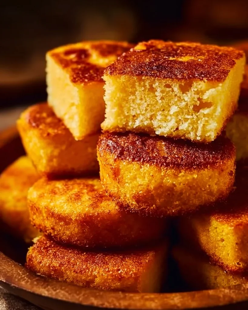 Delicious cornbread with a crunchy crust and soft interior, perfect for any meal.