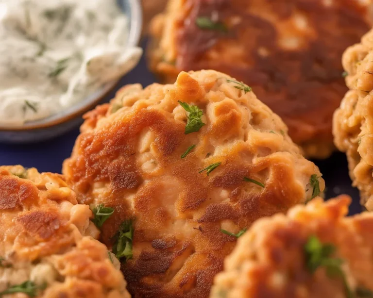 Delicious homemade salmon patties made from canned salmon and fresh ingredients.