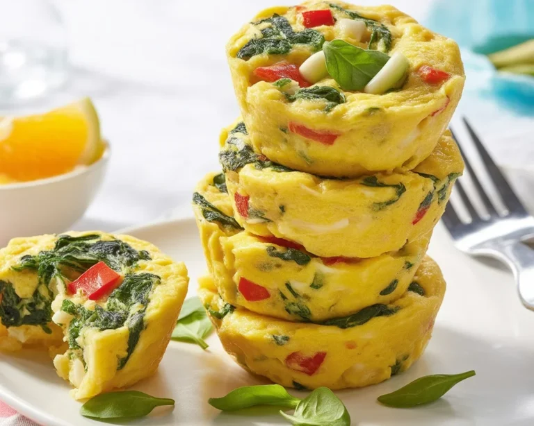 Delicious homemade egg bites recipe made with eggs, cottage cheese, and sautéed veggies.