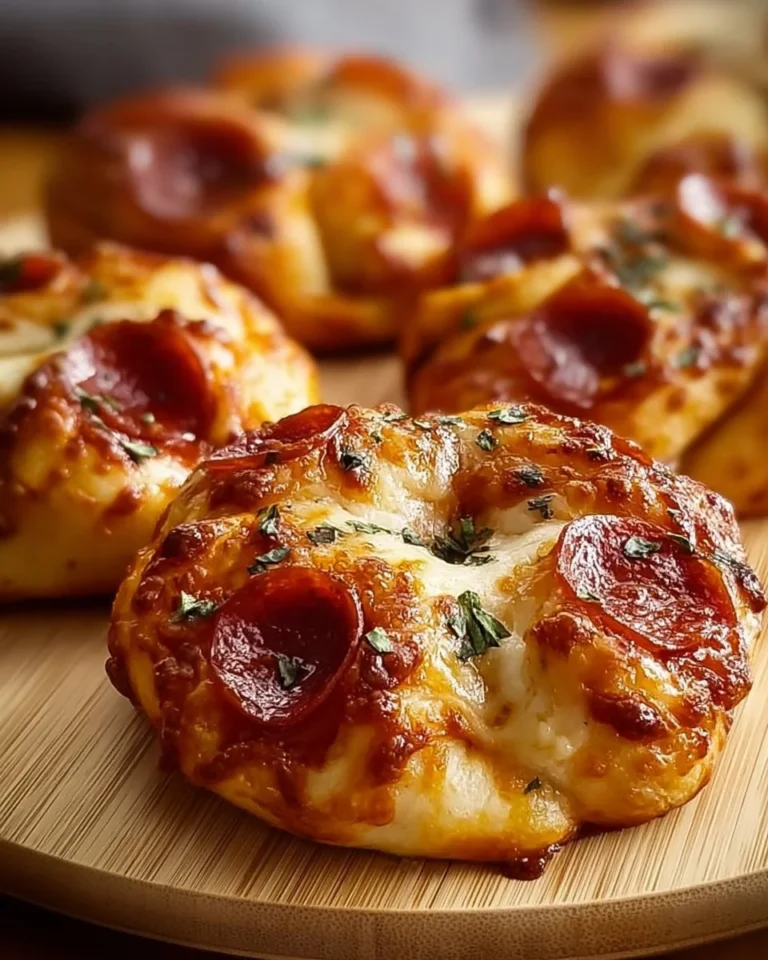 Delicious Four Cheese Pepperoni Pizza Knots ready to be enjoyed