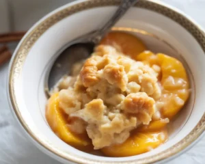 Fresh Peach Batter Cobbler