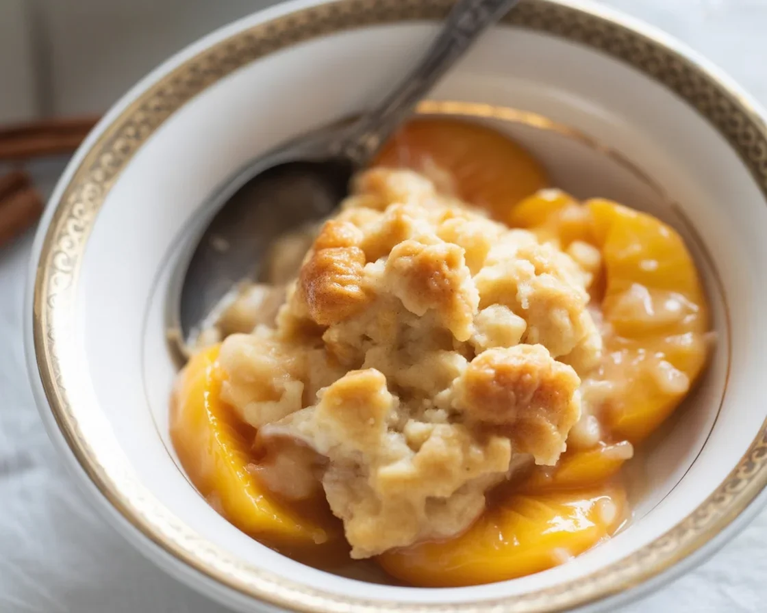 Fresh Peach Batter Cobbler 1 Fresh Peach Batter Cobbler