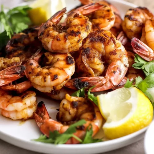 Garlic Lemon Grilled Shrimp