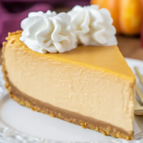 Graham Crust Pumpkin Cheesecake