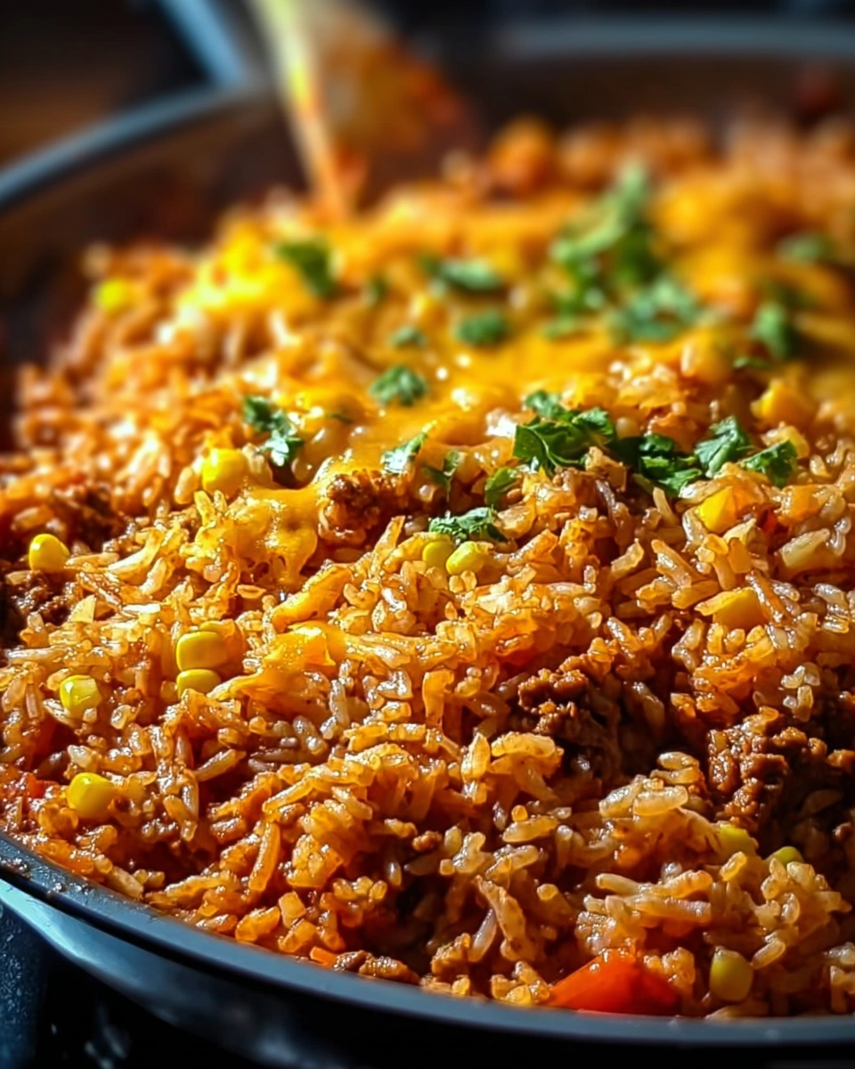 Ground Beef Mexican Rice Skillet