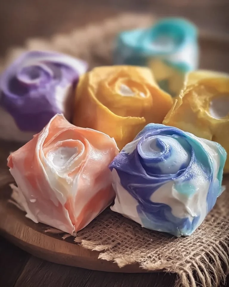 Homemade saltwater taffy rolls on a wooden surface