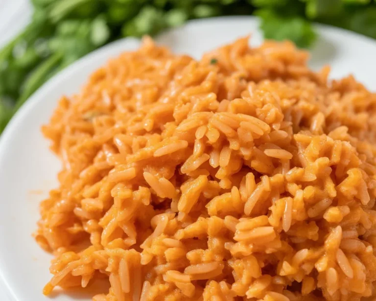 Delicious homemade Spanish rice served as a vibrant side dish