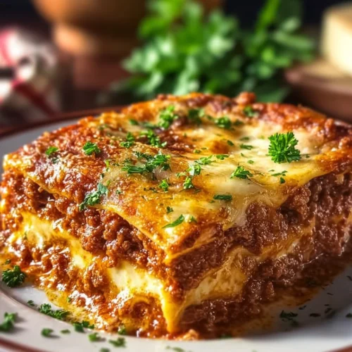 Delicious Keto Lasagna made with low-carb ingredients