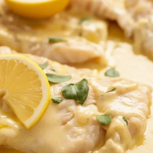 Lemon Cream Baked Fish 2 Lemon Cream Baked Fish
