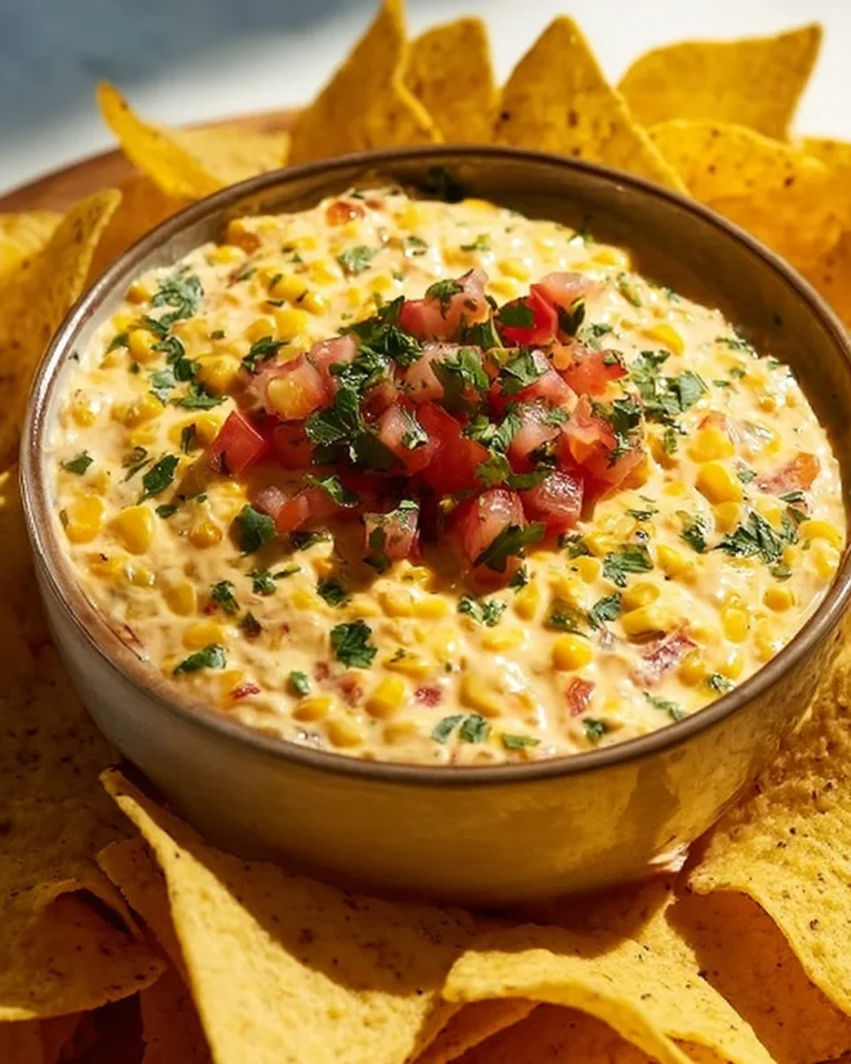 Delicious Mexicorn Rotel Dip served in a bowl with chips