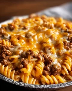 Delicious One Pot Cheeseburger Macaroni served in a bowl