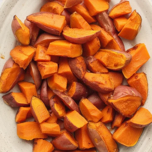 Oven Roasted Sweet Potato Cubes 2 Oven Roasted Sweet Potato Cubes