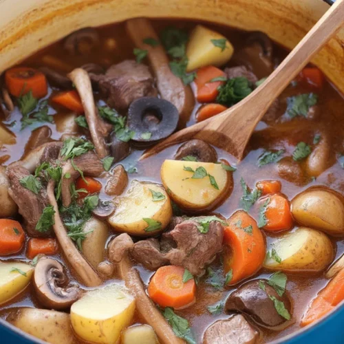 Red Wine Lamb Stew with Potatoes and Carrots 2 Red Wine Lamb Stew with Potatoes and Carrots