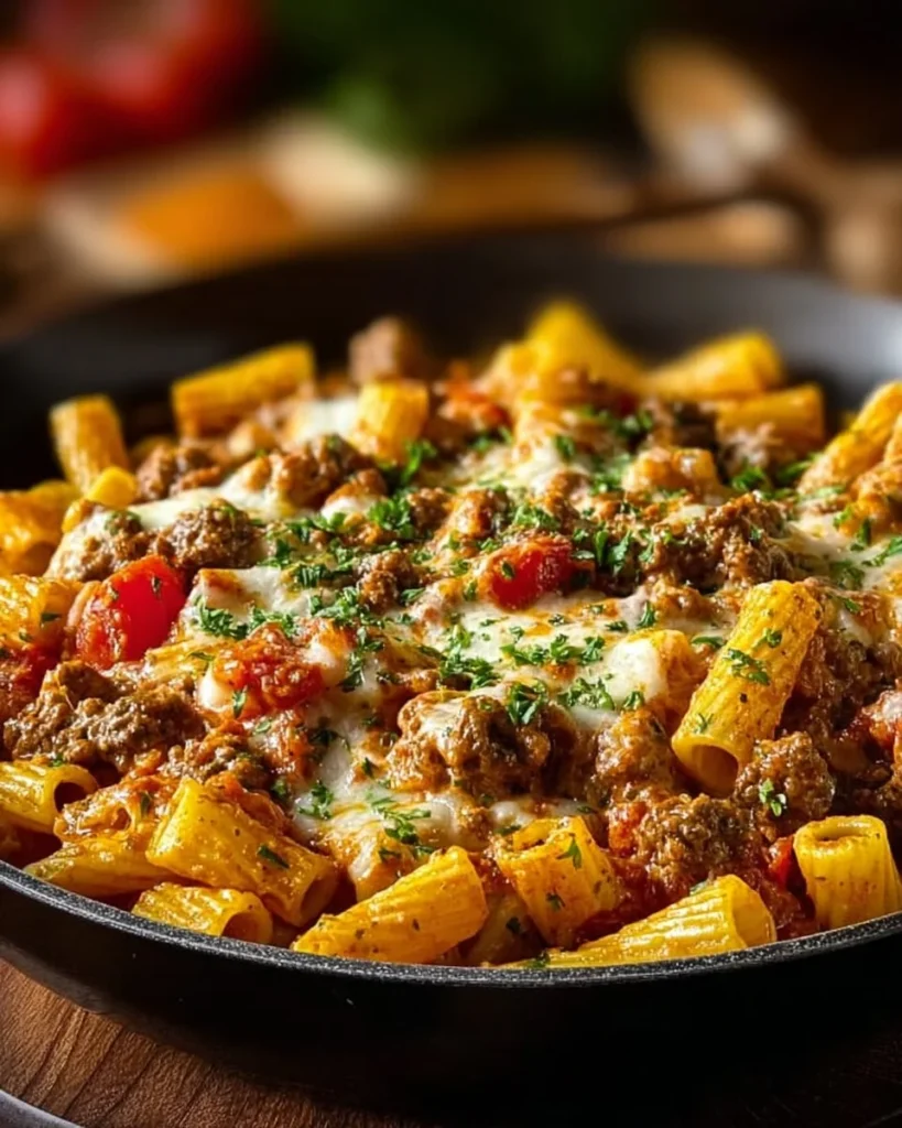 Rotel Pasta Fiesta dish featuring vibrant pasta and delicious ingredients in a bowl.