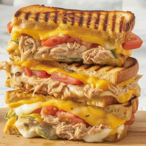 Skillet Tuna Melt Sandwich