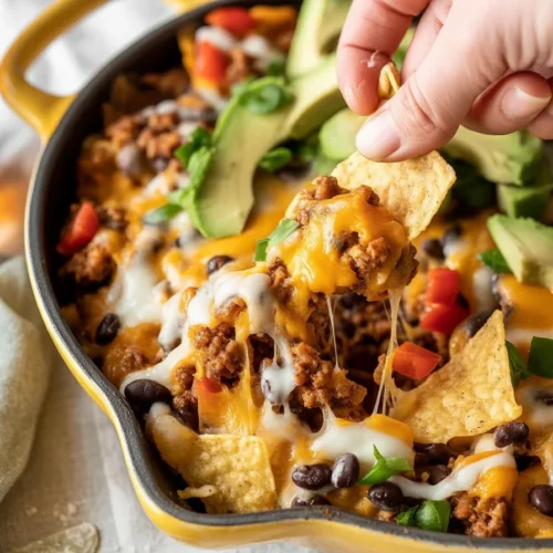 Delicious ground turkey skillet with vegetables and spices.