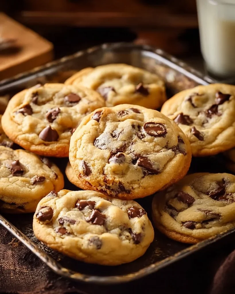 Ultimate chocolate chip dream cookies fresh from the oven
