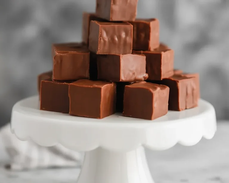 Delicious chocolate fudge made with an easy fudge recipe featuring just three ingredients.