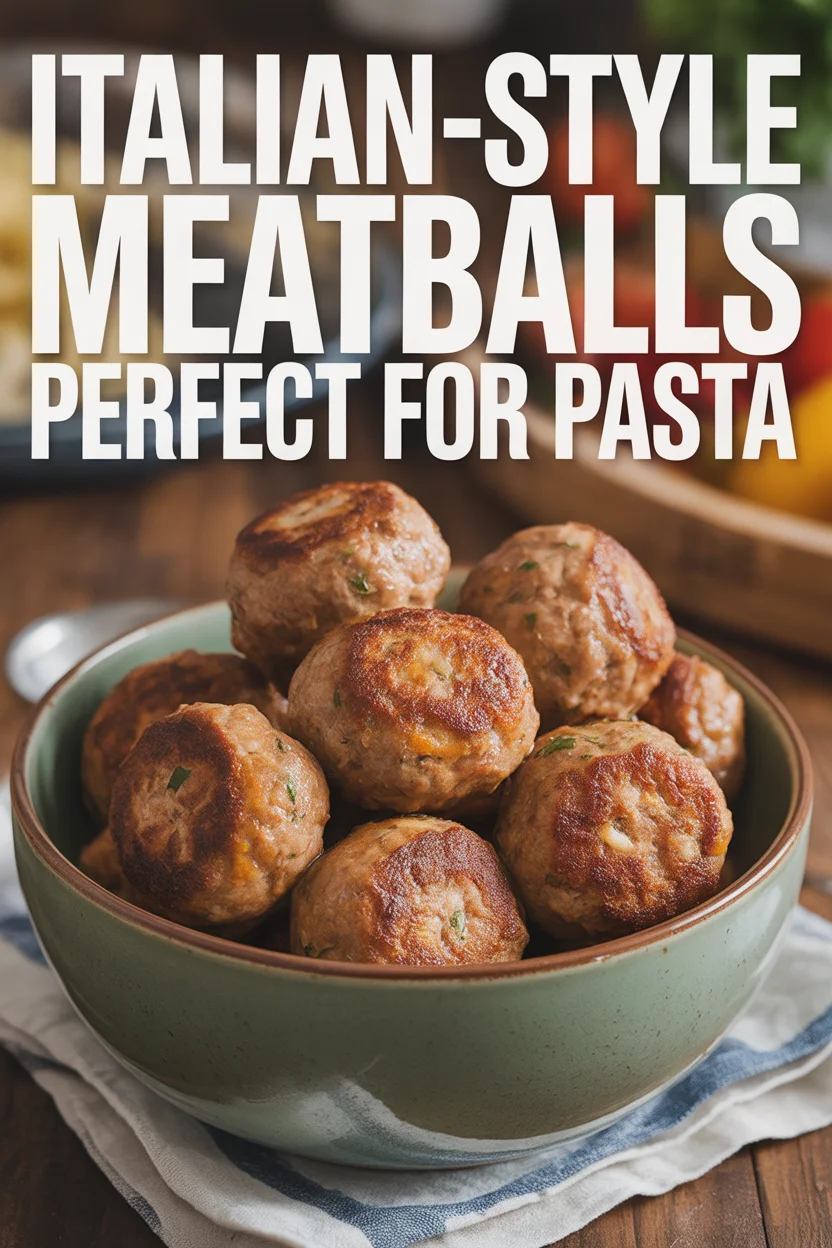 Italian-Style Meatballs – Perfect for Pasta