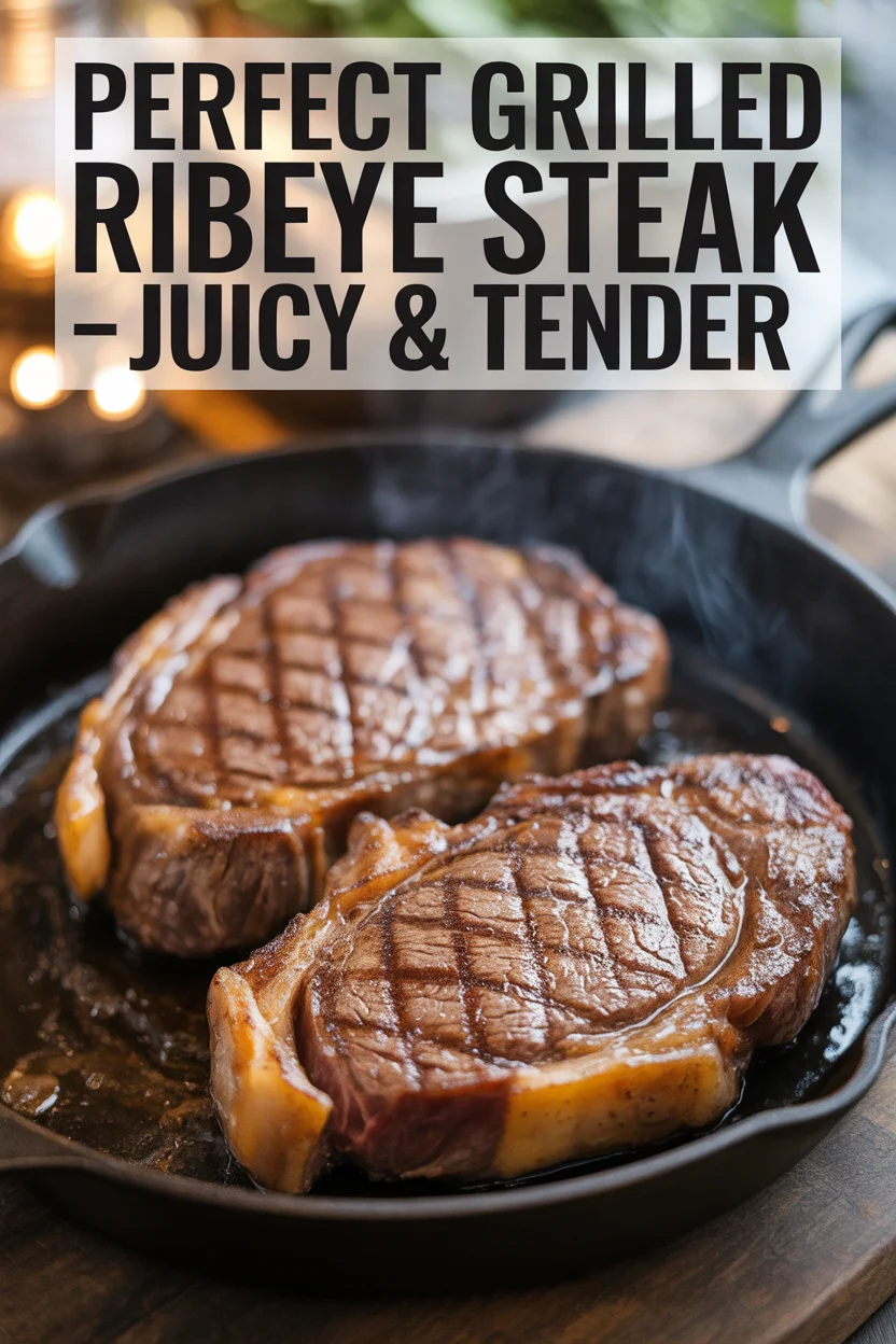 Perfect Grilled Ribeye Steak – Juicy & Tender