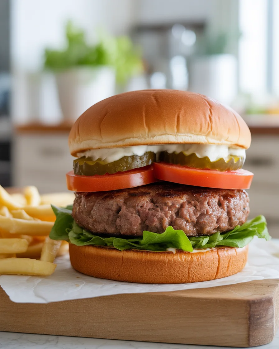 Juicy Homemade Beef Burgers – Family Favorite