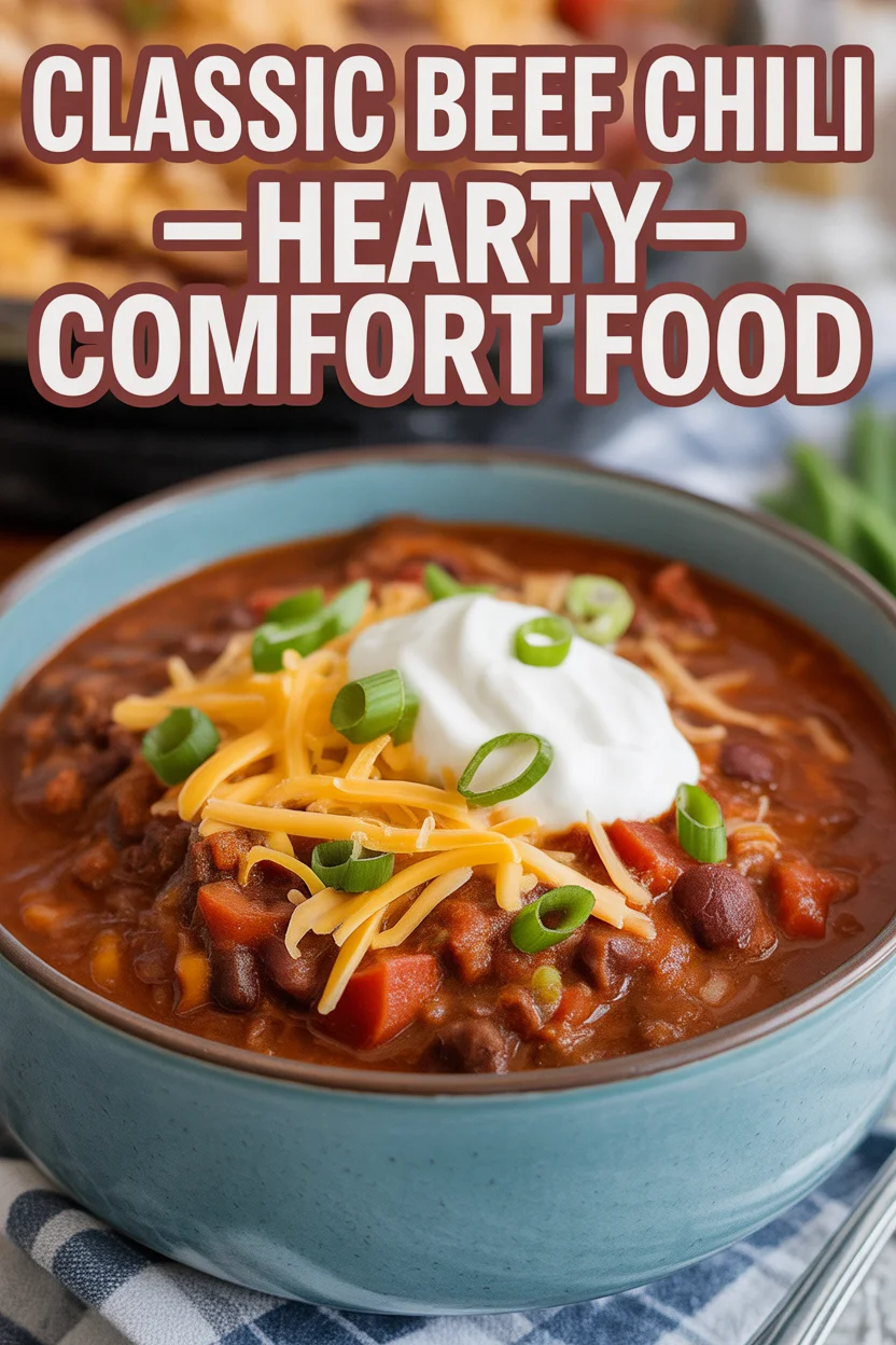 Classic Beef Chili – Hearty Comfort Food