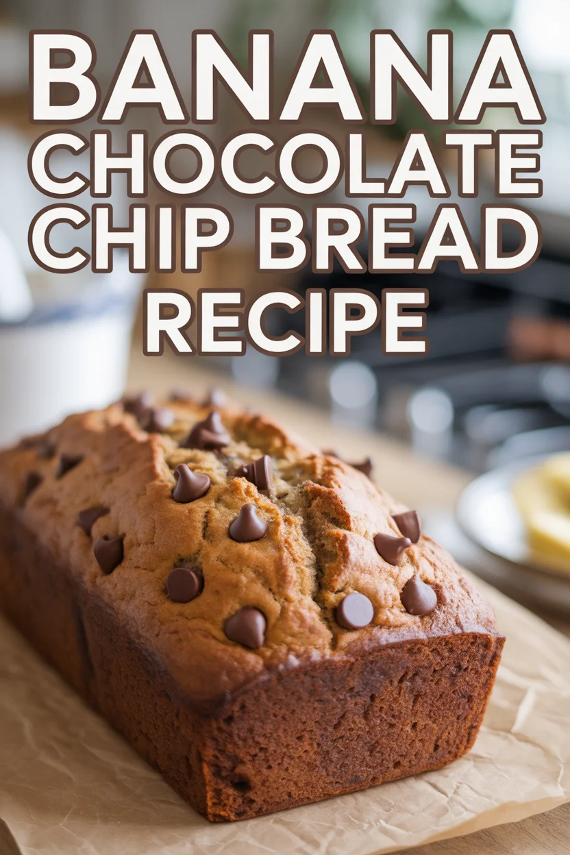 banana chocolate chip bread recipe