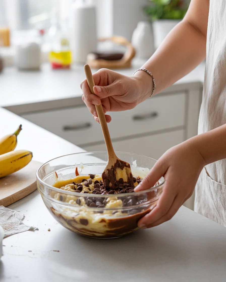 banana chocolate chip bread recipe