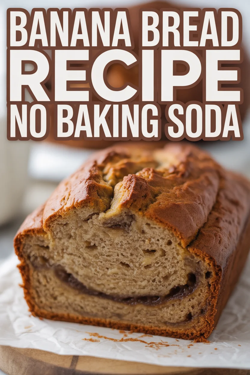 banana bread recipe no baking soda