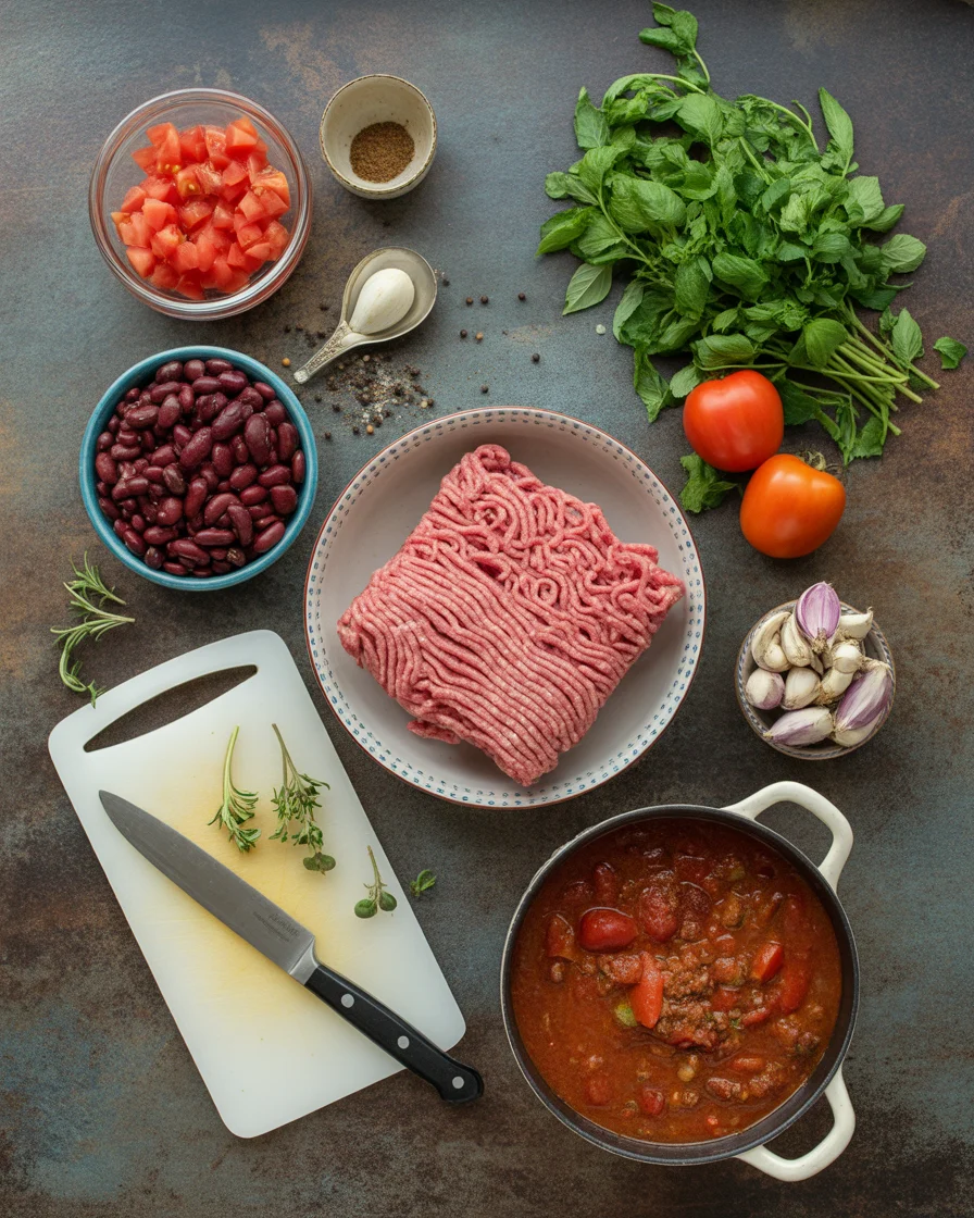 ground beef chili recipe