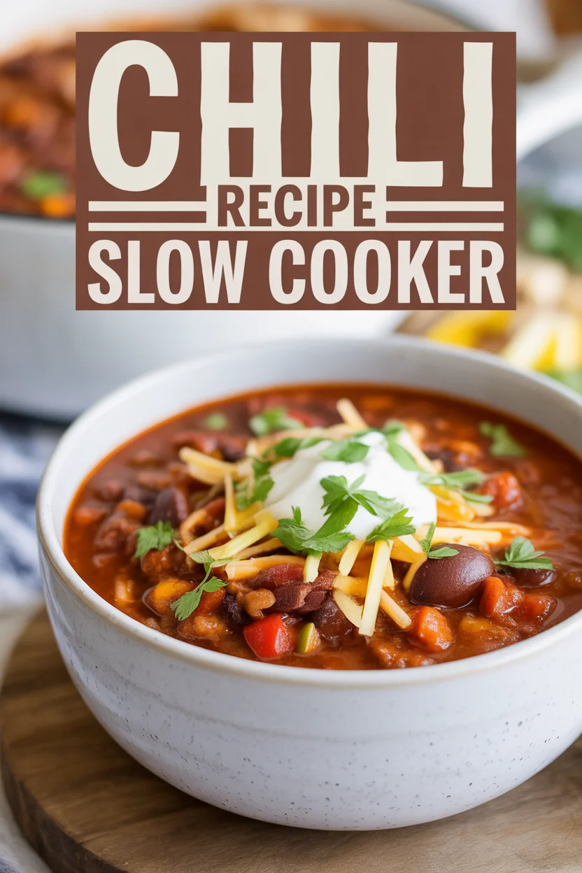 chili recipe slow cooker