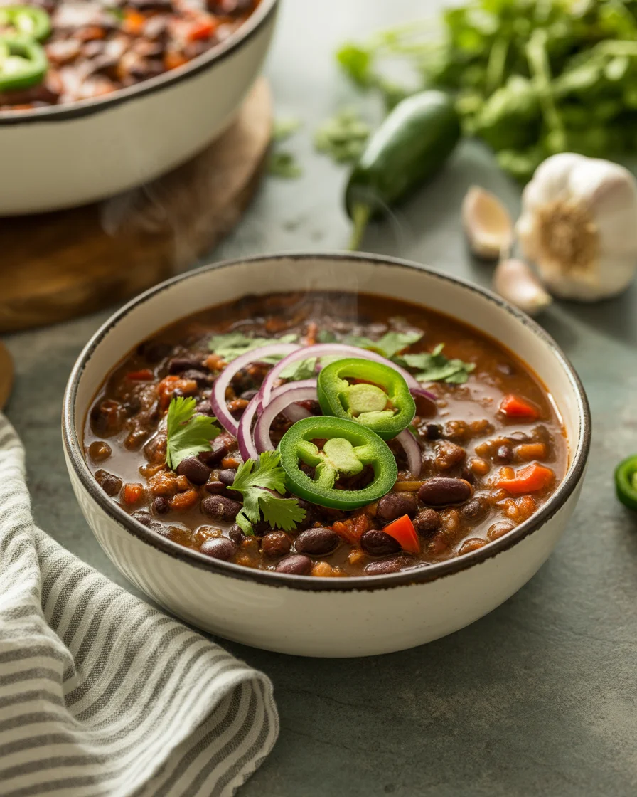 black bean chili recipe