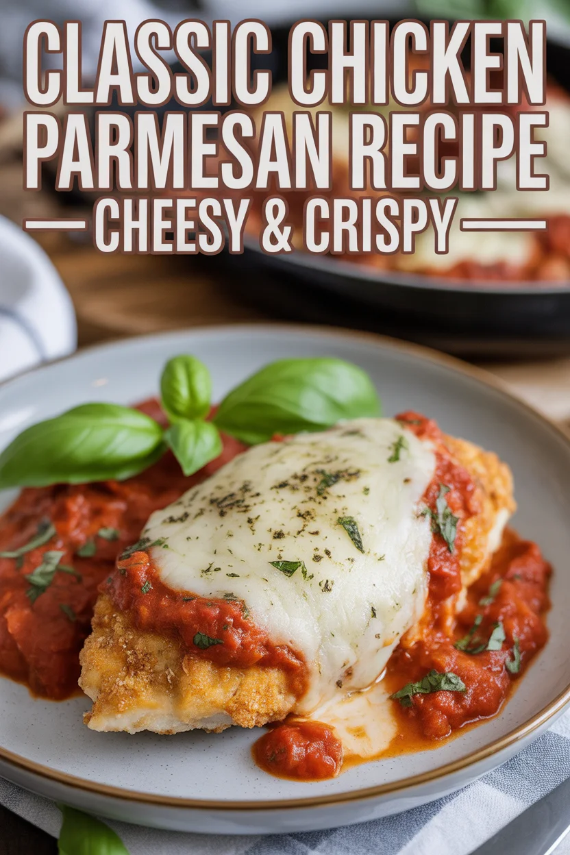 Classic Chicken Parmesan Recipe – Cheesy & Crispy