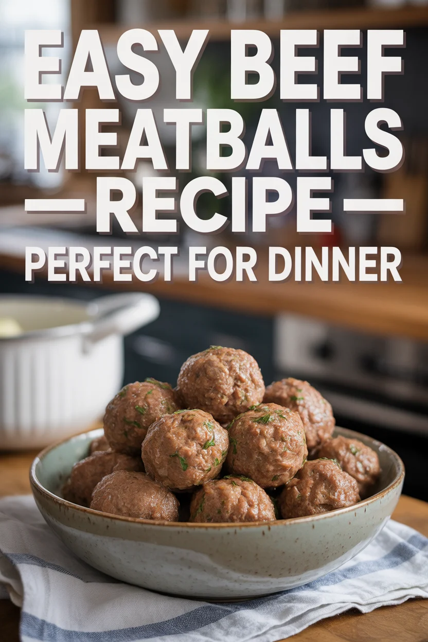 easy beef meatballs recipe