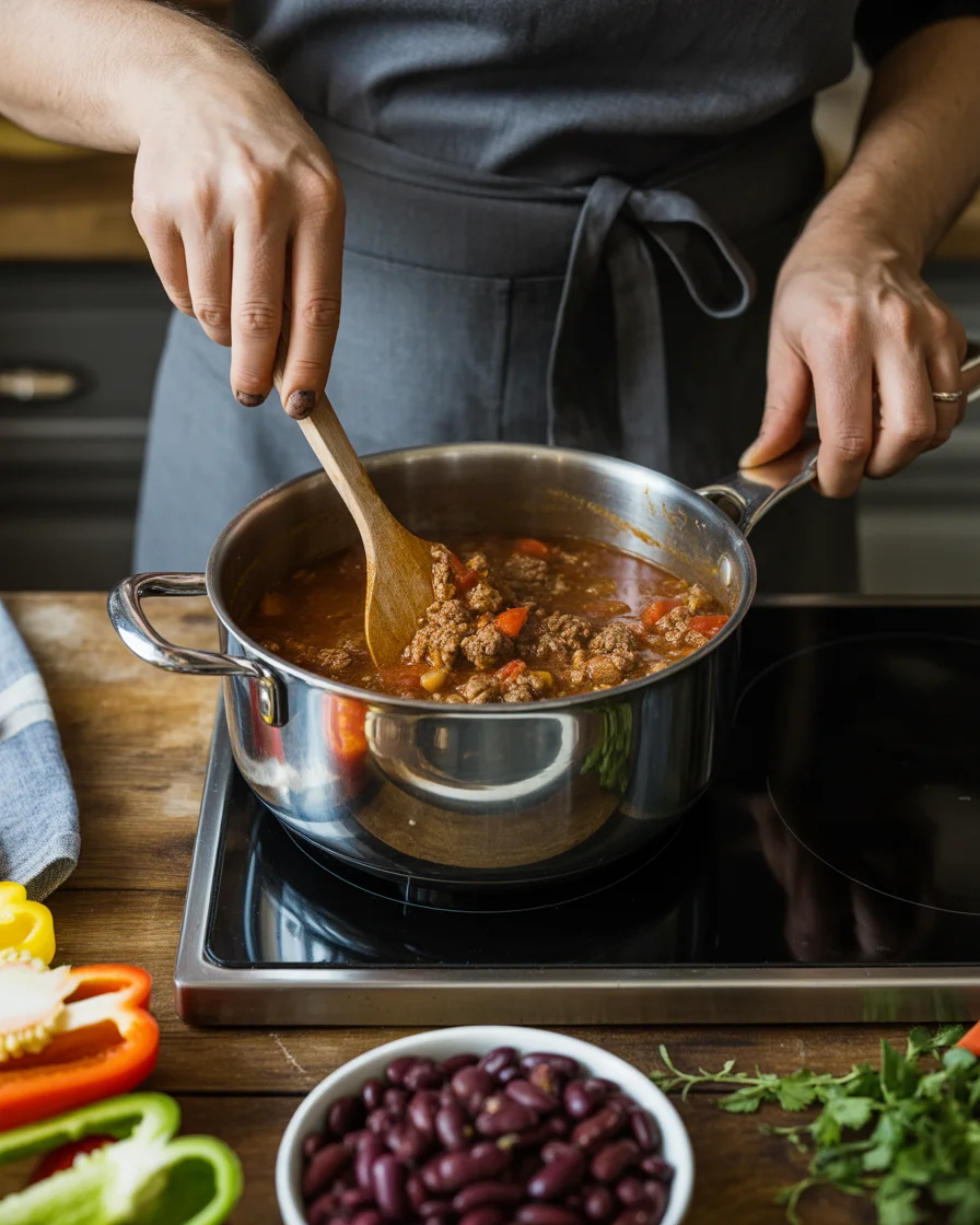 Classic Ground Beef Chili Recipe – Spicy & Delicious