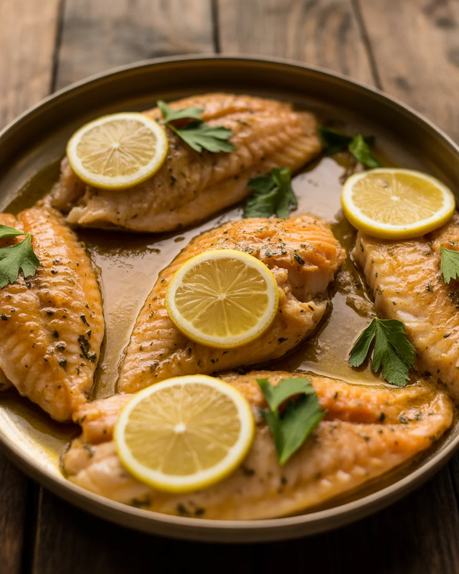 Bikad Fish Baked Lemon Garlic Tilapia With Garlic Butter