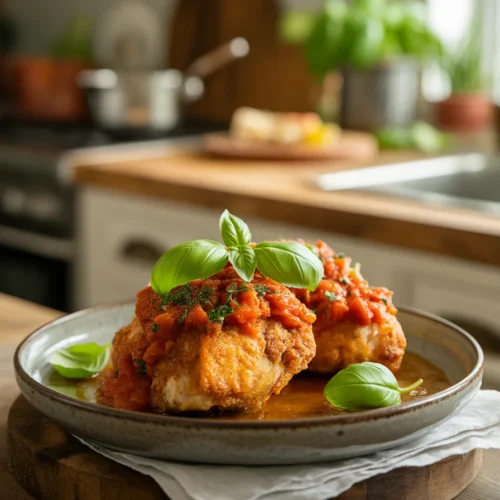 Crispy Chicken Parmesan Cutlets 2 Crispy Chicken Parmesan Cutlets