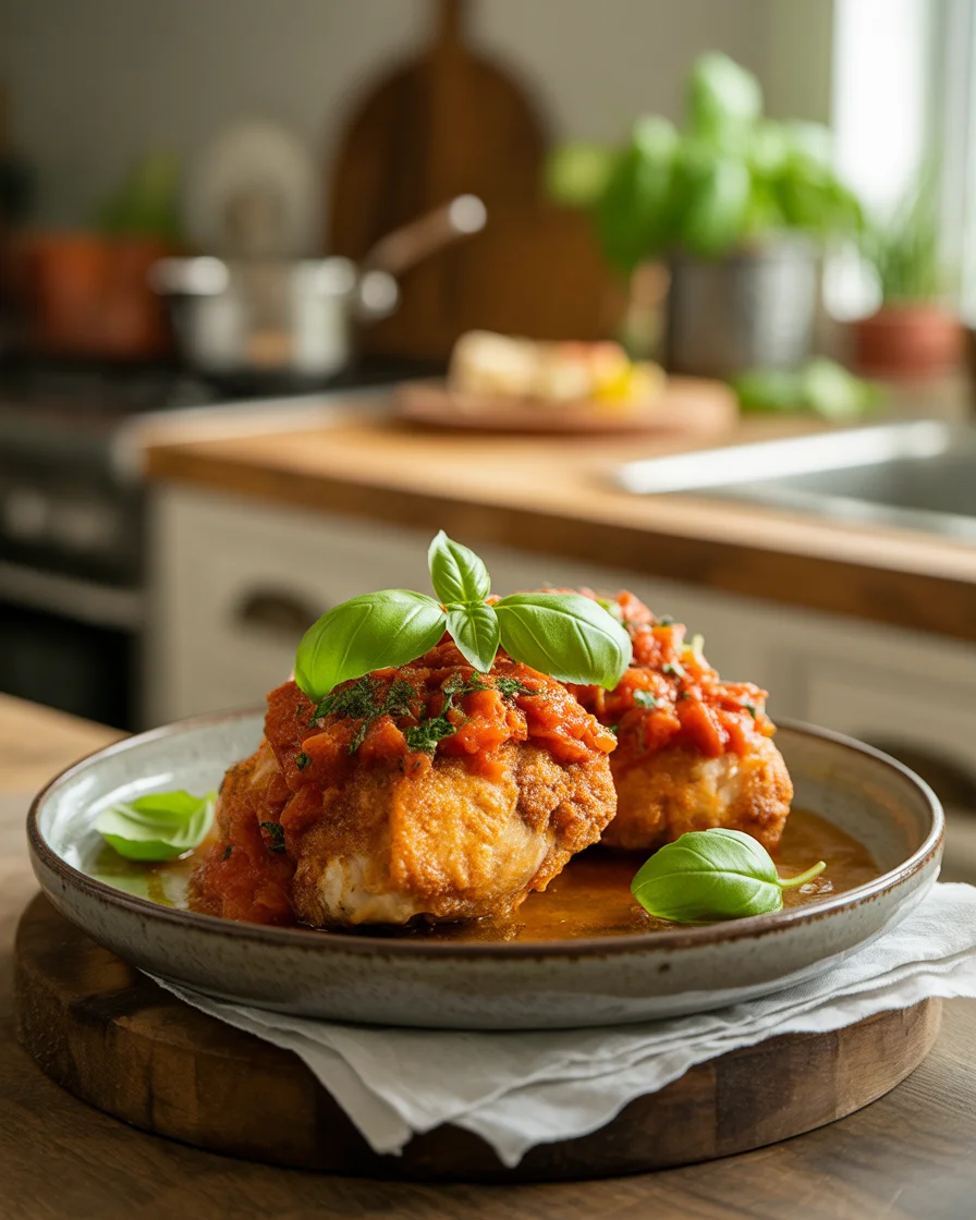Crispy Chicken Parmesan Cutlets 1 Crispy Chicken Parmesan Cutlets