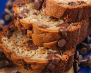 Dark Chocolate Chip Banana Bread