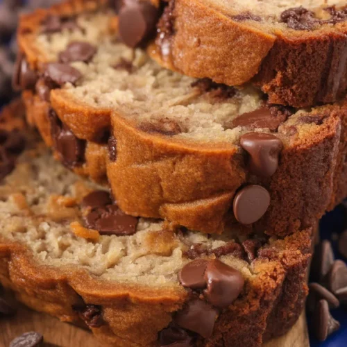 Dark Chocolate Chip Banana Bread 2 Dark Chocolate Chip Banana Bread