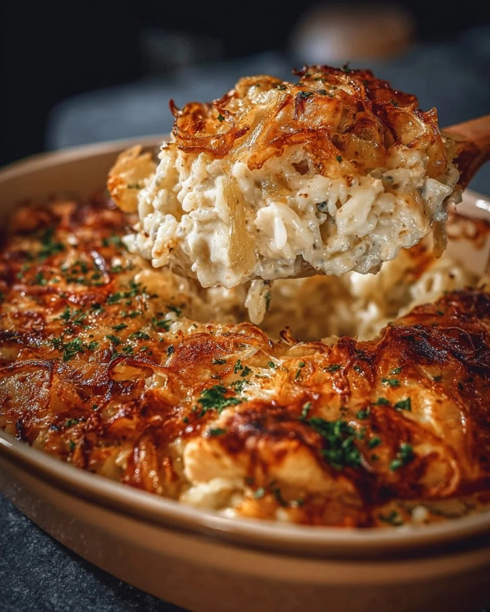 French Onion Chicken Rice Casserole | Epic Meal Recipes