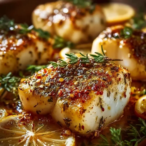 Lemon Garlic Baked Cod