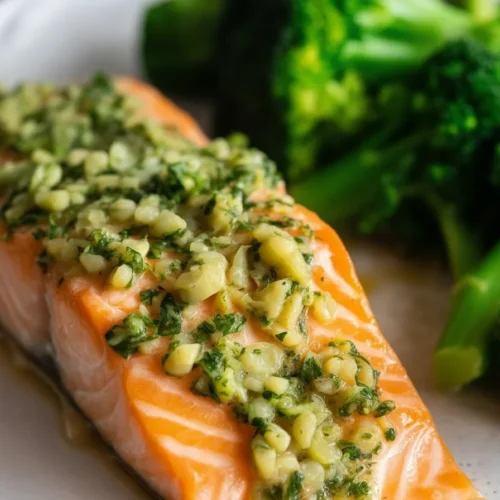 Oven Baked Garlic Butter Salmon 2 Oven Baked Garlic Butter Salmon