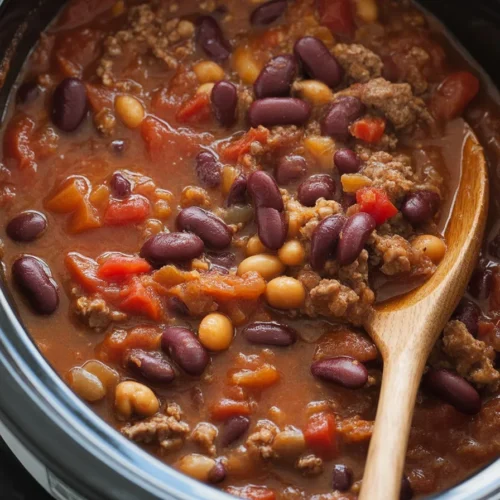 Slow Cooker Beef and Bean Chili 2 Slow Cooker Beef and Bean Chili