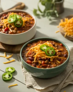 Spicy Jalapeno Beef Chili