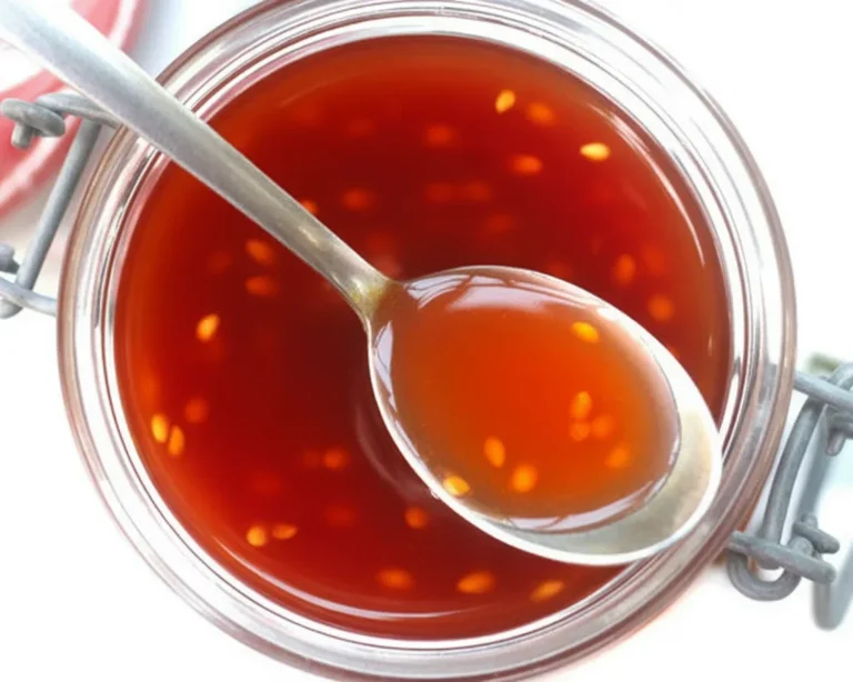 Homemade sweet chili sauce recipe made with simple ingredients.