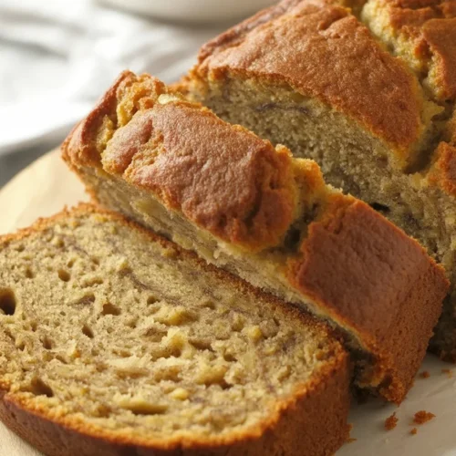 Whole Wheat Applesauce Banana Bread